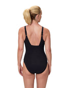 Speedo - Shaping Contour Eclipse Swimsuit - Black - Model Back