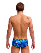 Funky Trunks - Storm Chaser Sidewinder Swim Trunks - Blue - Model Back