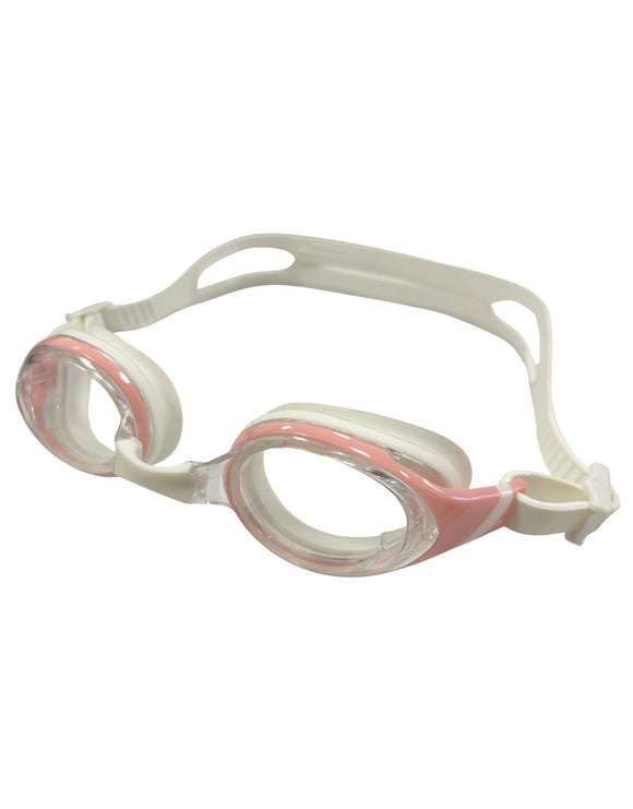 Anti-Fog Swim Goggles - Pink/White/Clear