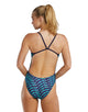 TYR - Dragonflyte Durafast Elite Cutoutfit Swimsuit - Navy/Green - Model Front