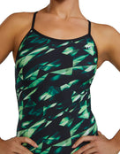 TYR - Triadic Durafast Elite Trinityfit Swimsuit - Green - Model Front Close Up