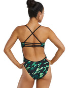TYR - Triadic Durafast Elite Trinityfit Swimsuit - Green - Model Back