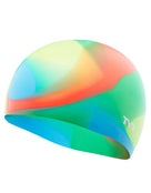 Junior Tie Dye Graphic Silicone Swim Cap