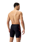 Tech Panel Swim Jammer - Black/Red