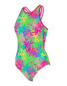 Zoggs - Undersea Magic Green Thermal Lined Crossback Swimsuit - Green/Multi - Product Front
