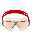 Aquasphere - Vista Swim Mask - Titanium Mirrored - White/Red/Iridescent Mirrored - Product Front