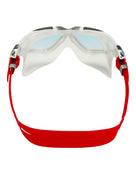 Aquasphere - Vista Swim Mask - Titanium Mirrored - White/Red/Iridescent Mirrored - Product Back