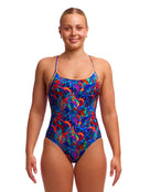 Funkita - Weedy One Diamond Back Swimsuit - Multi - Model Front