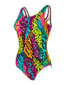 Zoggs - Wild Mix Thermal Lined Scoopback Swimsuit - Multi - Product Front