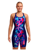 Funkita - You Tubey Fast Training One Piece Legsuit - Navy/Multi - Model Front