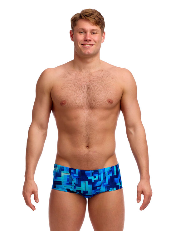 Funky Trunks - You Blued Classic Swim Trunks - Blue - Model Front