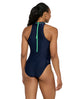 ZOGGS-SS-462554-cable-zipped-hi-neck-navy-mint-swimwear-front