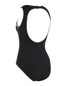 Botanica Hi Front Swimsuit - Black/Green