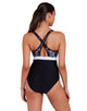 Zoggs - Classique Dakota Crossback Swimsuit - Black/White - Model Front