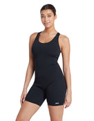 Zoggs - Womens Cottesloe Legsuit - Black - Model Front with Pose