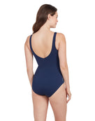 Zoggs - Womens Enigma Wrap Front Crossover V Back Swimsuit - Model Back