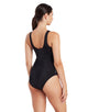 Zoggs - Euphoria Scoopback Swimsuit - Black/Multi - Model Front