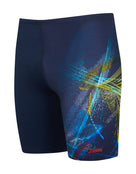 Zoggs - Mens Power Surge Mid Swim Jammer - Navy/Multi - Product Front