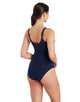 Zoggs - Sapphire Adjustable Scoopback Swimsuit - Navy/Blue - Model Front