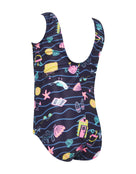 Tots Girls Holly Day Scoopback Swimsuit - Navy/Multi