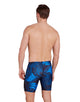 Zoggs - Web Cruise Mid Swim Jammer - Black/Blue - Model Front