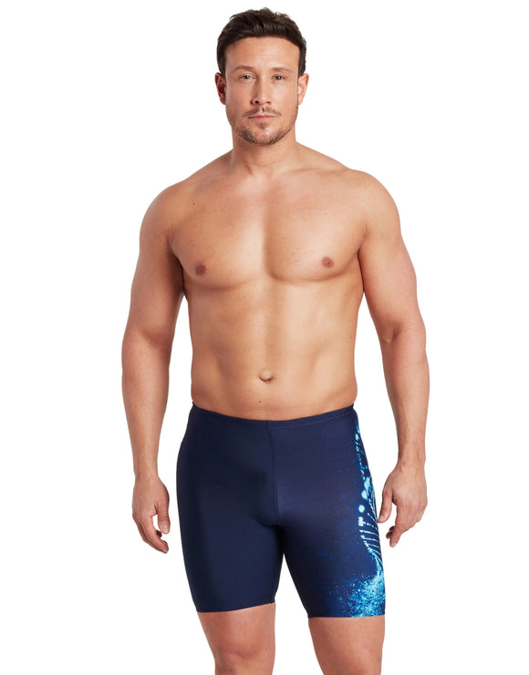 Zoggs-Mens-swimsuit-462771-Helix-mid-jammer_model-front