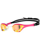 Arena - Cobra Ultra Swipe Mirror Swim Goggle - Copper/Pink - Front/Side