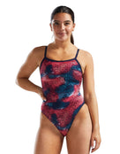 StarHex Durafast Elite Diamondfit Swimsuit - Red/Multi - Front