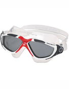 Aqua Sphere - Vista Swim Mask - White/Red/Tinted Lens - Front/Left Side