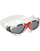 Aqua Sphere - Vista Swim Mask - White/Red/Tinted Lens - Front/Right Side 