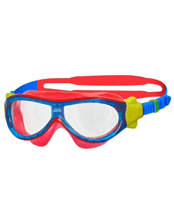 Zoggs - Phantom Kids Swim Mask - Blue/Red/Clear - Product Side