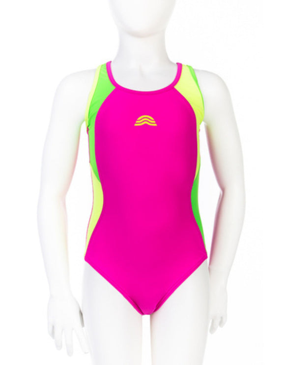Aquarapid - Girls Liri Swimsuit - Front - Pink