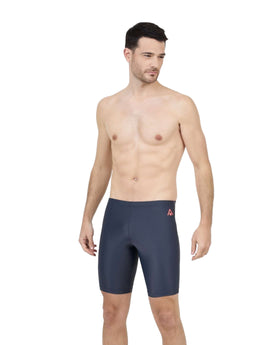 Aqua Sphere Mens Essential Swim Jammer - Front - Dark Grey/Coral