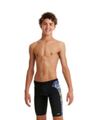 Funky Trunks - Boys Paint Smash Swimming Jammers - Front/Side