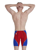 Speedo Mens Fastskin LZR Intent Swim Jammer - Red/Blue - Back