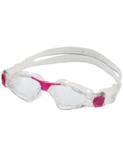 Aqua Sphere - Kayenne Small Fit Swim Goggles - Clear/Fuschia/Clear Lens - Front/Left Side