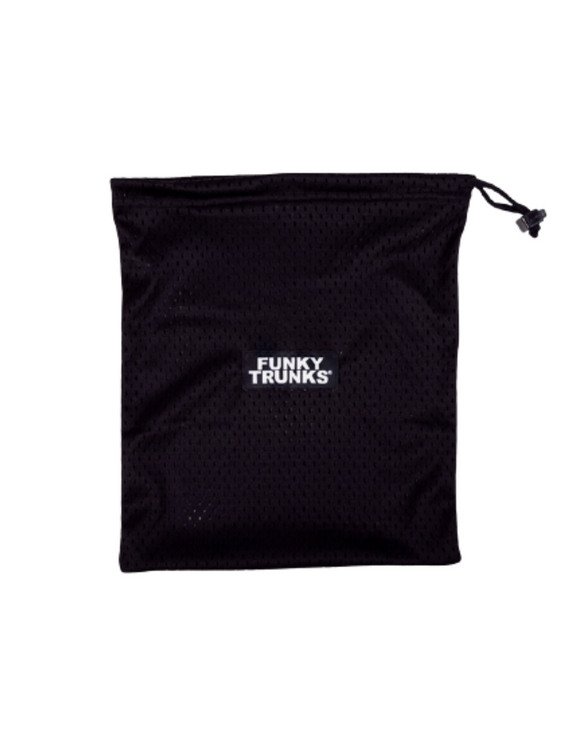 Funky Trunks - Mini Mesh Bag - Black - Front Logo
