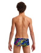 Funky Trunks - Boys Paint Smash Sidewinder Swimming Trunks - Model Back