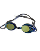 MARU - Pulse Mirror Anti Fog Swim Goggle - Silver/Blue/Gold - Front/Side Logo - Gold Mirrored Lenses