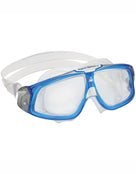 Aqua Sphere - Seal 2.0 Swimming Mask - Light Blue/Clear Lens - Front/Right Side