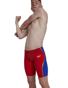 Speedo Mens Fastskin LZR Intent Swim Jammer - Red/Blue - Front/Side