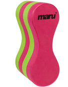 Maru - Kids Pull Buoy - Pink/Lime - Side Logo