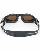 Aqua Sphere Kayenne Swim Goggles - Brown/Orange/Polarised Lens - Back