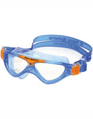 Aqua Sphere Vista Kids Swim Mask - Blue/Orange/Clear Lens - Front/Left Side