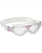 Aqua Sphere Vista Kids Swim Mask - Clear/Pink/Clear Lens - Front/Right Side