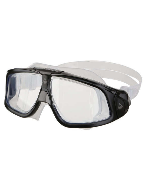 Aqua Sphere - Seal 2.0 Swimming Mask - Black/Grey/Clear Lens - Front/Left Side