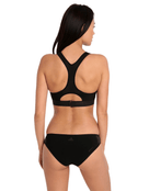 Adidas - Womens AMPHI Energy Swim Crop Top - Black - Back