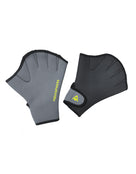 AquaSphere - Aqua Fitness Swim Gloves - Grey/Black - Product Design Front/Back