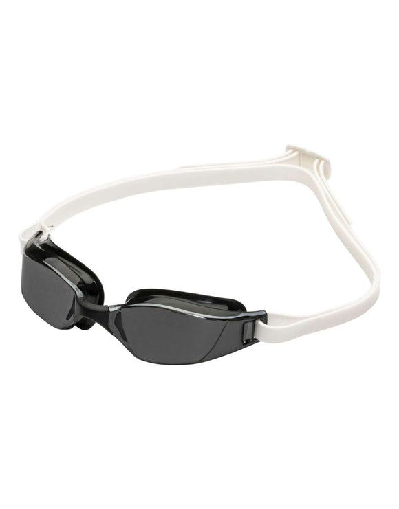 Aqua Sphere - Xceed Swimming Goggles - White/Smoke Tinted Lenses - Side