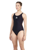 Aqua Sphere - Womens Essentials Classic Back Swimsuit - Black - Front Model